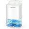 Dehumidifier, Dehumidifiers for Home, 1000ml Electric Small Dehumidifier for Bedroom(320 sq. ft), Quiet with Auto Shut Off 7 Colorful LED Portable Mini Dehumidifier for Wardrobe Bathroom (White)