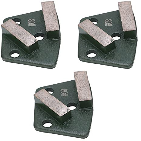 SZTVECFW 3Pcs Grinding Shoes Metal Polishing Pads Floor Grinding Machine