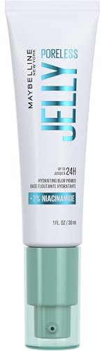 MAYBELLINE NEW YORK - Poreless Jelly - Base De Teint Floutante - Floute & Hydrate Pendant 24H* - Texture Gel Ultra-Fraîche - 2 % De Niacinamide - Technologie Water Jelly - Sans Effet Gras - 30 ml