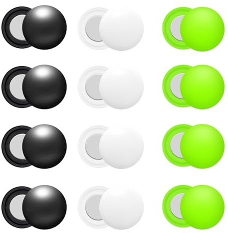 12 Stück Marathon-Lauf-Startnummernclips, Nummernhalter, Startnummernbefestigungsclip, Magnete, Nummernschnalle, Feldsicherung, Laufausrüstung, Weiß, Schwarz, Grün, für Triathlon, Radsport, Läufer