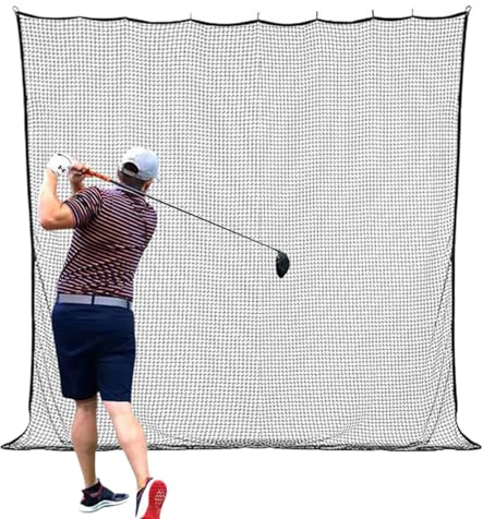Fyrdyn Golfnetz Für Abschlag, 3x3 m Golf Trainingsschlag Netz, Ball Sport Trainingshilfe Indoor Outdoor Für Garage Garten Rasen Hof Camping