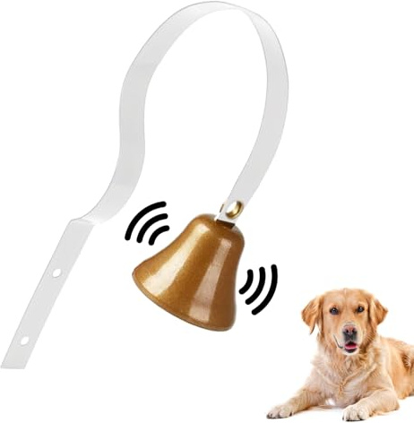 Campanello per Cani per Porta, campanelli in Ottone per Cani per addestramento Esterno al vasino, Giocattoli per Animali Domestici, Strumento per addestramento per Grandi e Medie e Piccole, per