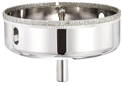 PATIKIL 4 100mm Diamond Hole Saw with Center Drill Bit for Glass | Diamond Hole Cutters Hollow Core Drill Bits for Fiberglass, Tile, Porcelain, Ceramic