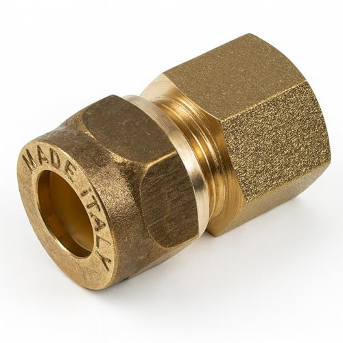 2X Westco 15mm x 1/4 Compression to Female Iron Coupling – DZR Brass Pipe Connector J601