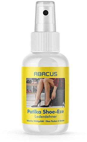ABACUS® Lederdehner, Lederdehnungsspray, Schuhdehner, Schuhdehnerspray, Dehnungsspray, Lederschuh dehner, Druckstellen beseitigen – Patika Shoe Eze Lederdehner 25 ml (4270)