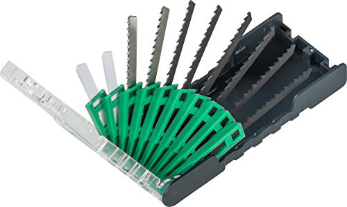 kwb PowerBox Stichsägeblatt-Satz für Schnitte in Holz und Metall - Sägeblatt-Set, 10-teilig