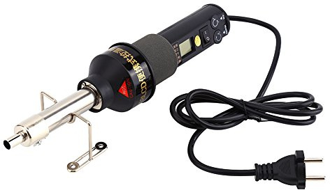 Bärbar värmepistol varmluftspistol med LCD-display och 4 munstycken och temperaturregulator 450 W