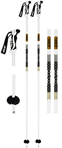 SULOV Racchette da Sci da Discesa Riotact, Lunghezza: 115 cm, Colore: Bianco