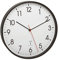TFA Dostmann Horloge Murale analogique Radio-pilotée, 60.3537.01, avec Cadre métallique, Mouvement Silencieux, avec trotteuse, Noir