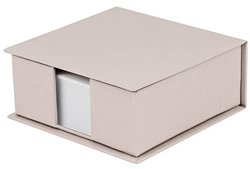 Rössler SOHO Zettelkasten | Notizzettel-Box | Schreibtisch-Organizer | Büro-Zubehör | Schreibtisch Deko | Homeoffice Ausstattung | 110x46x110mm | 1 Stück | Farbe: Rosa | Powder