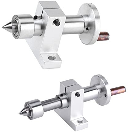 Ausla Reitstock Für Drechselbank, Zentrierspitze Rollkörner, Mini Drehmaschine, Doppeltes Drehzentrum Doppellager Live Center Revolving Center DIY Teile Drehmaschine Teile Zubehör