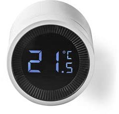 Nedis SmartLife - Zigbee Heizkörpersteuerung - Batteriebetrieben - Zeitplan und Fernbedienung - Integriert SmartLife App - Kompatibel mit Amazon Alexa & Google Home, ZBHTR10WT, Weiss