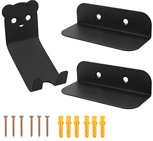 EYPINS Heavy Duty Bicycle Wall Mount - Space Saving Bike Storage Rack for Electric, Hybrid, Mountain, Road Bikes - No Drills Steel Horizontal Pedal Hook for Indoor, Garage & Home Use