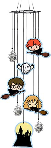 Spoontiques Harry Potter Fliegendes-Windspiel, Gartendekoration für den Außenbereich, dekorative Glockenspiele für Hof-, Garten-, Hinterhof- und Terrassen- Dekoration
