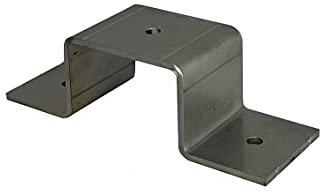 Abrazadera de tubo rectangular, de acero inoxidable, en los tamaños: 30 x 15 hasta 100 x 40 mm (100 x 40 mm)