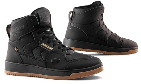 Falco Harlem Motorrad Schuhe, schwarz, 43