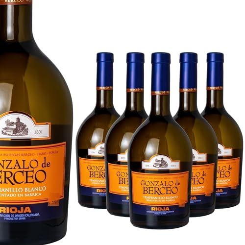 Gonzalo de Berceo Blanco Barrica - Vino D.O.Ca. Rioja - Caja 6 botellas x 750 ML