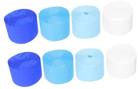 ORFOFE 8 Stücke Party Dekorationen Gerollt Krepp Papier Multi-Funktion Einfach Zu Verwenden Für Party Dekorationen