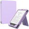 MoKo Custodia Compatibile con 7/6.8 Kindle Paperwhite(12th/11th Generazione 2024/2021), Magnete Riattivazione e Standby, Con Supporto Verticale e Cinturino per Presa a Mano, Taro Viola