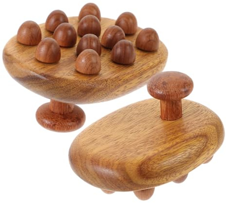 HAWILLOSCH 2stücke Holzkamm Für Kopfhautmassage Massagewerkzeug Aus Holz Für Holztherapie Cellulite-massagegerät Körpermassagegerät Aus Holz Massagewerkzeug Für Rücken Aus
