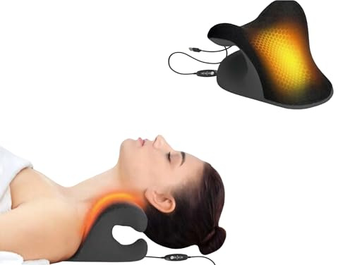 ABB4US Almohada Cervical Térmica con Calor | Tracción Cervical USB