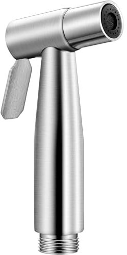 Douchette à Main pour Toilettes, Poire de Douche en Acier Inoxydable, Pommeau de Douche pour WC, Salle de Bain, Cuisine, Balcon et Animaux Domestiques