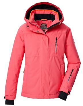 killtec Skidjacka/funktionell jacka med huva och snöfall KSW 205 GRLS SKI JCKT, koral rosa, 140, 43553-000