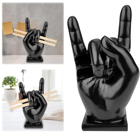 LANZLC Drumstick Halter, Drumstick Holder Hand, Creative Rock Hand, Harz Rock Hand Drum Sticks Halter, Kreativer Trommelstick Halter, Decoration Drumstick Stand, Geschenke für Schlagzeuger