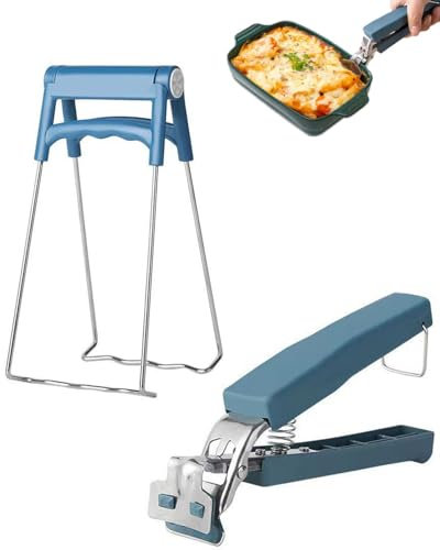 ZEXIJOW Pinces et clips pour plaque de cuisson en acier inoxydable,Pinces pour plaque de cuisson,Pinces pour plaque de cuisson en silicone de qualité alimentaire, pinces de cuisine