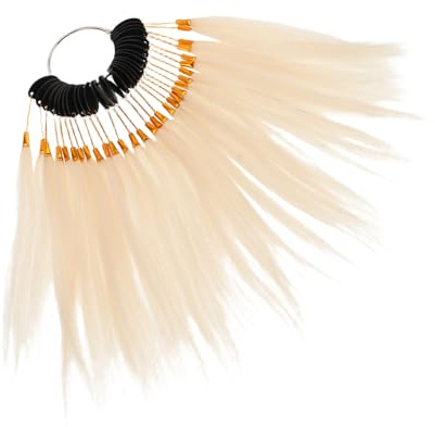 PartyKindom Échantillons de Cheveux Humains pour Test de Coloration Texture Réaliste et Couleur Précise, pour Pratique en Salon et Coiffure Créative