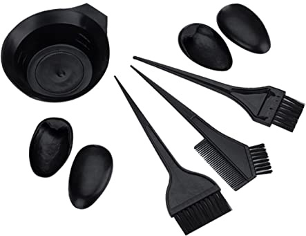 SAFIGLE Haarfärbemittel Schwarz Set mit Mischschale Pinsel und Kamm für Heim und Salongebrauch Inklusive Haartönungsset und Haarfärbe-werkzeug