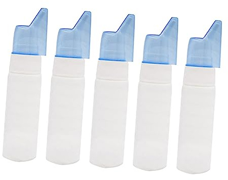 Gogogmee Flaconi Spray Nasali Vuoti 70ml 5 Pezzi Bottiglie Nasali Portatili Ricaricabili a Nebulizzazione Fine Per Viaggi Lavoro Palestra Flaconi Spray Da Viaggio Anti-perdite Leggeri e Compatti