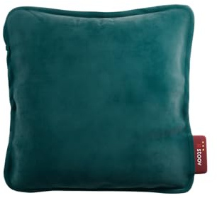 STOOV Ploov³ - Wärmekissen - Drahtlos - Infrarot-Wärmetechnik - Plus Batterie mit bis zu 4 Stunden drahtlose Wärme - 45x45 cm - Velvet Petrol Green