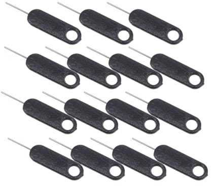 Healifty 15 Piezas de Aguja para Tarjeta Sim Herramienta de Extracción para Bandeja Sim de Teléfono Móvil Práctica y Segura para Extraer Tarjetas Smartphones