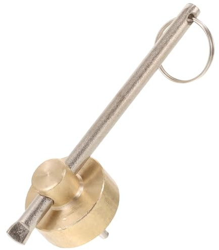 Beavorty Brass Radiator Valve Key 13-15mm Magnetic Faucet Valve Lock Key Plumbing Tool for Heating Radiator Maintenance and Air Venting