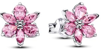 Pandora Herbarium Sparkling Pink Flower Stud Earrings 292633C02 Ohrringe
