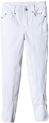 PFIFF Julie Jodhpurs pour Enfant 17 Ans Blanc argenté