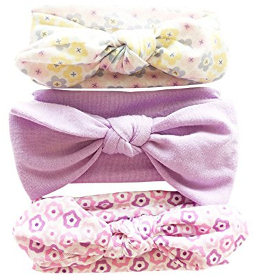 Vellette baby flicka pannband noterade baby pannband baby top knut madchen hårband turban hår däck knut pannband litet pannband på plats kaninöra knit (4 st./3 stycken)