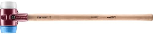 SIMPLEX-Vorschlaghammer, TPE-soft/Superplastik; mit Tempergussgehäuse und Hickorystiel | D=80 mm | 3017.081