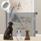 MYPIN Sicherheitsgitter für Treppen, einziehbar, für Babys und Hunde (0 bis 140 cm), Sicherheitsgitter für Treppen Kinder oder Haustiere, für Treppen/Türen/Flure, Grau