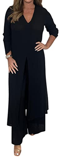 Onsoyours Hosenanzug Damen Hochzeit Festlich Elegant 2 Teilig Loungewear Einfarbig Sommer Outfits Streetwear Freizeitanzug Anzug 2 Teiler Hausanzug Zweiteiler Tracksuit Set
