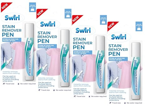 Set Of 4 Laundry Stain Remover Pens Instant On The Go Liquid Stain Remover Travel Pen 10ml