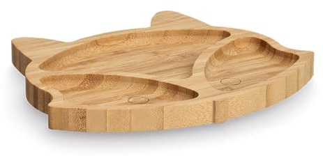 Zeller 25640 Snackteller Fuchs, Bambus, ca. 23 x 19,5 x 1,8 cm