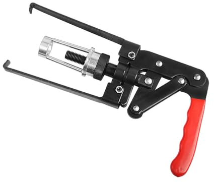Shkalacar Ventilfeder Spanner, Ventilfederspanner mit Zwei Krallen und die Wärmebehandlung, Autoventile Federentferner Drucktyp Noniuszange Entfernung Installer Werkzeug Universal, Rot