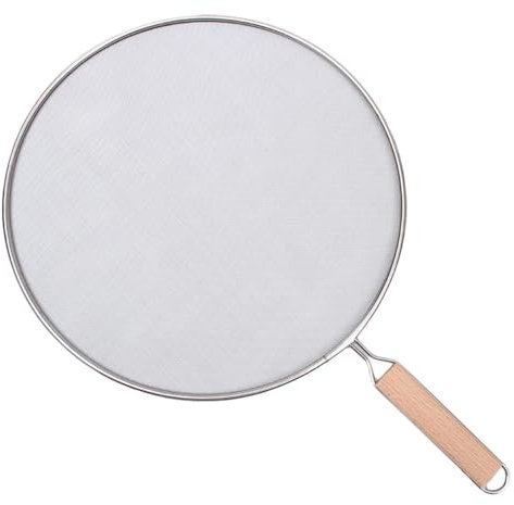 Dubbulon Couvercle Anti Projection - Écran D’éclaboussures pour La Cuisson | Écran Anti-éclaboussures en Acier Inoxydable | Bloque Les Éclaboussures D'huile Chaude - Couvercle De Cuisson Sûr 21-33 Cm