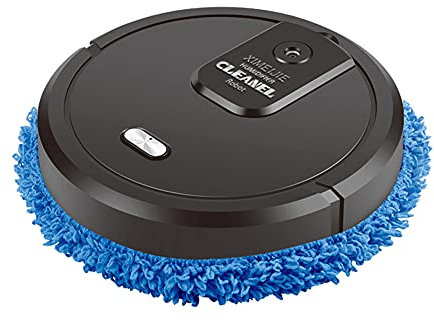 Royyalpa Roboterstaubsauger Intelligent Saugroboter Wischmaschine Nass/Trocken Haushalt Wischen Kehrroboter für Tierhaare, Böden, Hartböden und Teppiche (Schwarz)