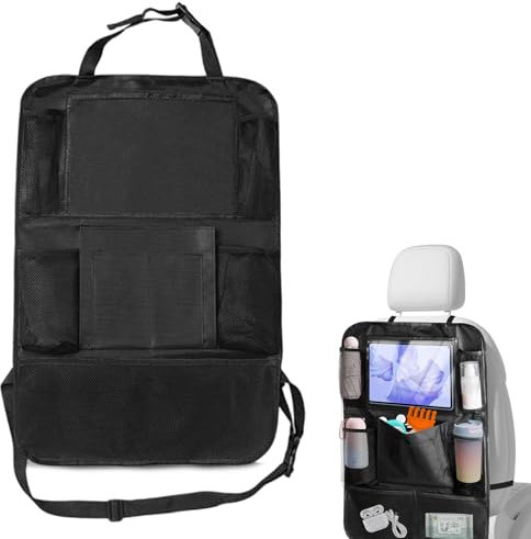 RFYTDCF 2 Stück Autositz Organizer, Auto Organizer Kinder Wasserdichter Universeller Rückenlehnenschutz 600D Oxford Rücksitzschoner Autoorganizer für Autofahrten Urlaub
