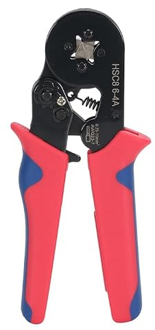 HYCHIKA Pince à sertir pour virole, pince à dénuder automatique 3 en 1, ensemble de pinces à sertir avec 1200 bornes de 0,25 à 10 mm² (AWG 24-8), outil de sertissage de fils, connecteurs à sertir