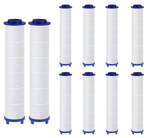 10 filtri in cotone PP per la rimozione dei residui di cloro, cartuccia sedimento filtrata, 10,5 x 2,5 cm, nucleo dell'acqua universale pulito (10,5 x 2,5 cm)