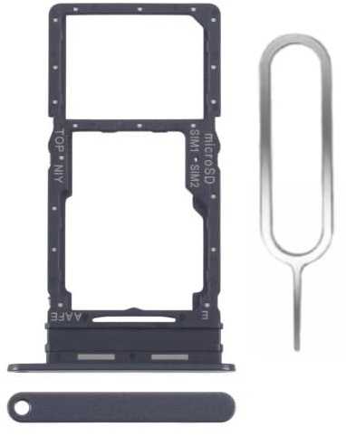Tiroir Double Carte SIM MicroSD pour Samsung Galaxy A16 4G (SM-A165) Support Plateau Porte - Noir
